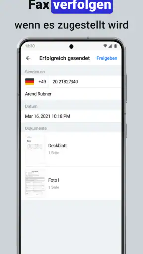 Smart Fax: Onbeperkt faxen app screenshot