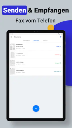 Smart Fax: Onbeperkt faxen app screenshot