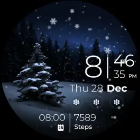 Snow Night - watch face screenshot