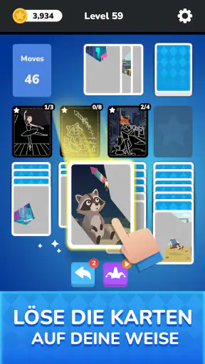 Solitaire - Puzzle Images screenshot