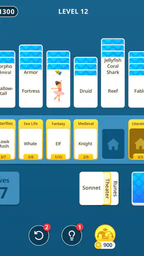 Solitaria: Word Puzzle Game screenshot