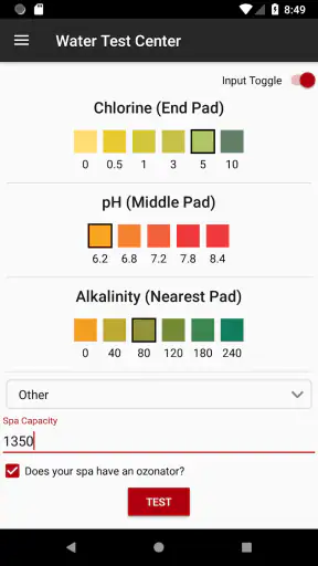 Spa Water Test by Canadian Spa screenshot