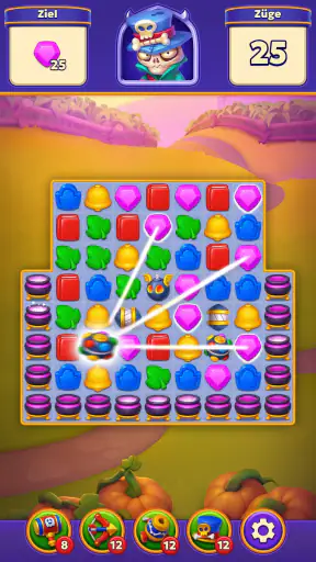 Spooky Suites: Match-3-Puzzle screenshot