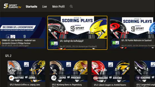 Sporteurope.TV screenshot
