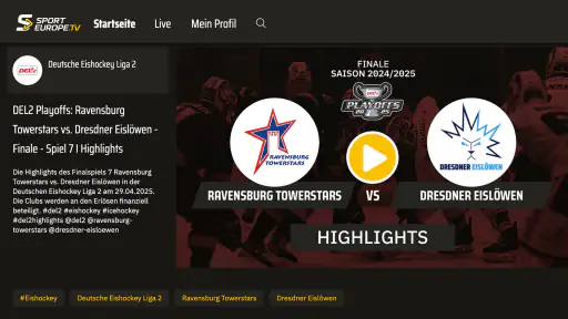 Sporteurope.TV screenshot