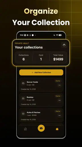 Sports Card Value Scanner screenshot