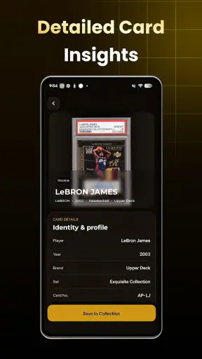 Sports Card Value Scanner screenshot