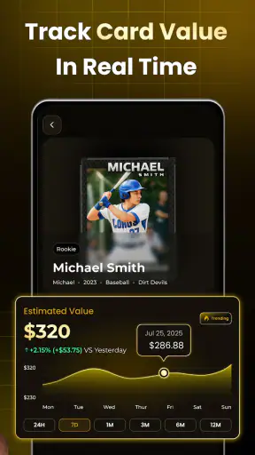 Sports Card Value Scanner screenshot