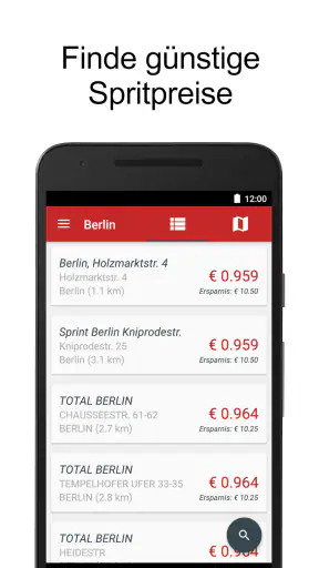 Spritpreise & Billig Tanken screenshot