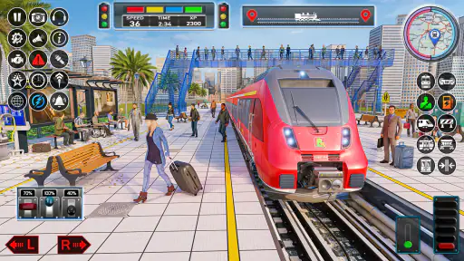 Stadtzugspiel 3D-Zugspiele screenshot