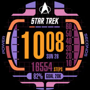 Star Trek LCARS SE Watch Face screenshot
