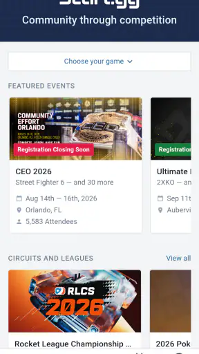 Start.gg screenshot