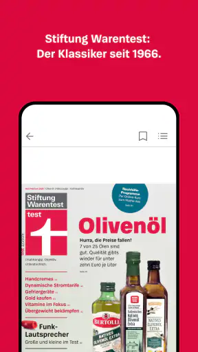 Stiftung Warentest screenshot