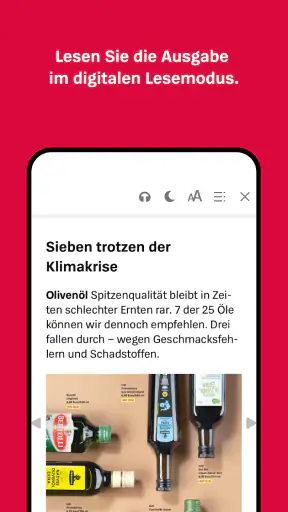 Stiftung Warentest screenshot