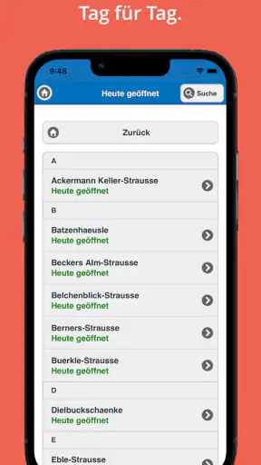 Straußenführer Südbaden screenshot