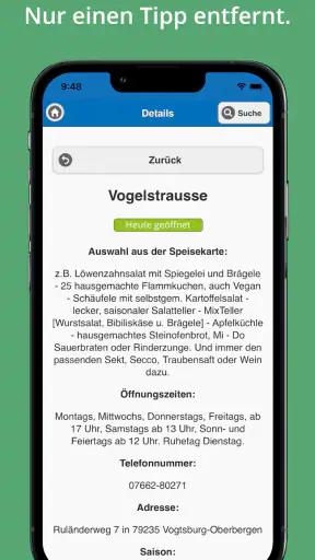 Straußenführer Südbaden screenshot