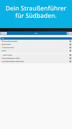 Straußenführer Südbaden screenshot