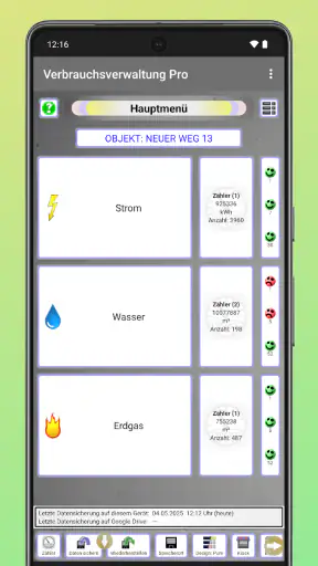 Strom & Zählerverwaltung screenshot