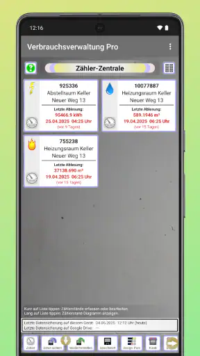 Strom & Zählerverwaltung screenshot