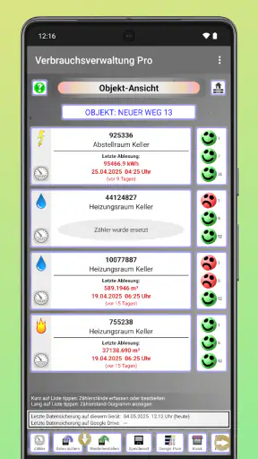 Strom & Zählerverwaltung screenshot