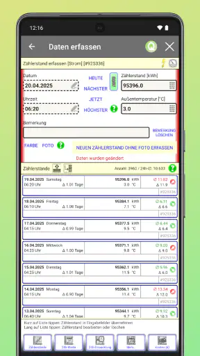 Strom & Zählerverwaltung screenshot