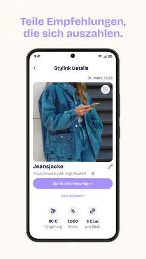 stylink – dein Creator Tool screenshot