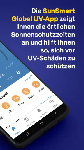 SunSmart Global UV-App screenshot