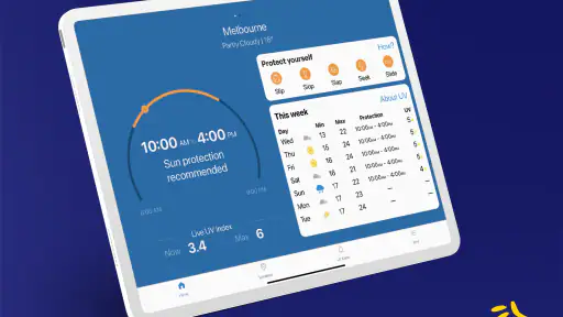 SunSmart Global UV-App screenshot