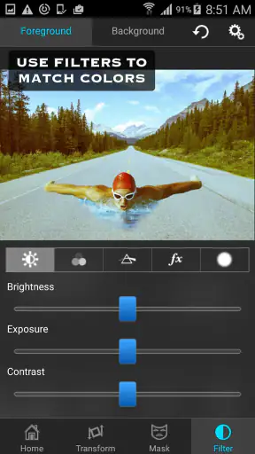 Superimpose screenshot