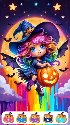 Süße Halloween-Farbe screenshot