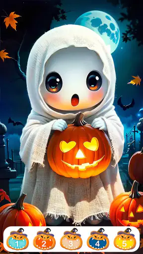 Süße Halloween-Farbe screenshot