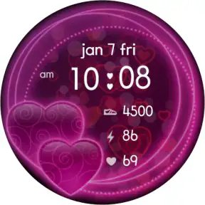 Sweet Hearts Watch Face screenshot