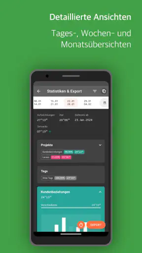 Swipetimes › Zeiterfassung screenshot