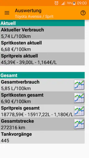 Tank-Datenbank screenshot