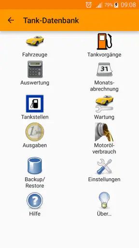 Tank-Datenbank screenshot