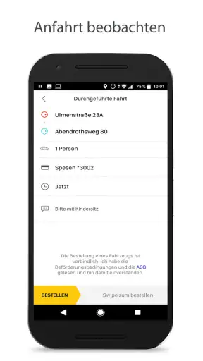 Taxi.de screenshot