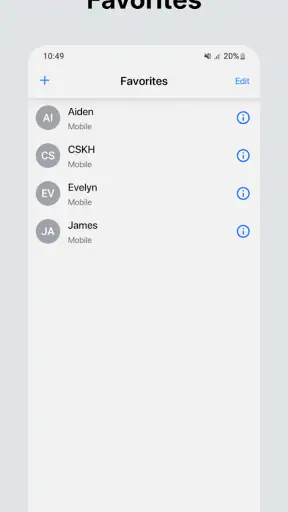 Telefon screenshot