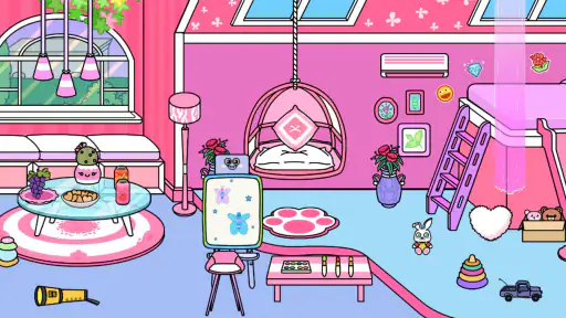 Tizi Stadt: Rosa Zuhause screenshot