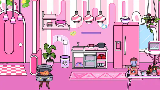 Tizi Stadt: Rosa Zuhause screenshot