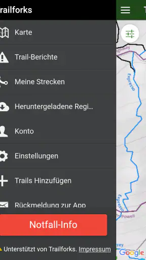 Trailforks screenshot
