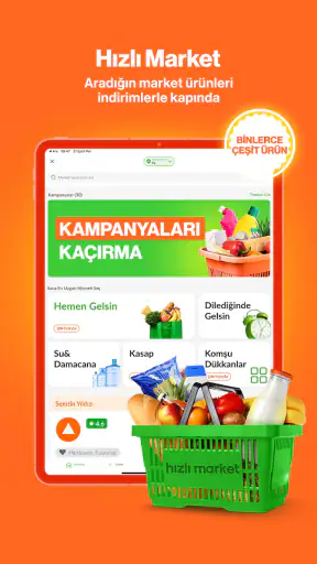 Trendyol Go: Yemek, Market, Su screenshot