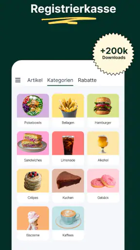 Tunder · Kassen · Kassensystem screenshot