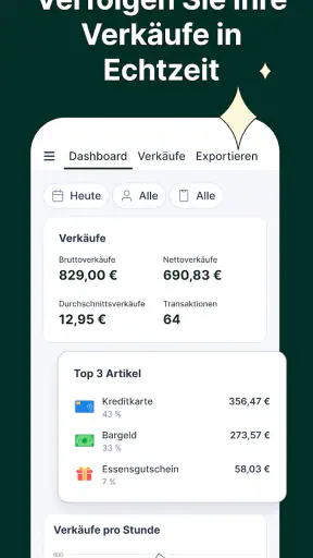 Tunder · Kassen · Kassensystem screenshot