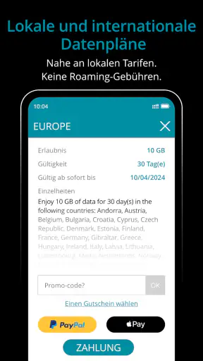 Ubigi: Reise-eSIM & Datentarif screenshot