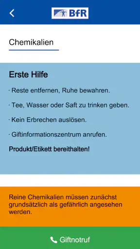 Vergiftungsunfälle bei Kindern screenshot