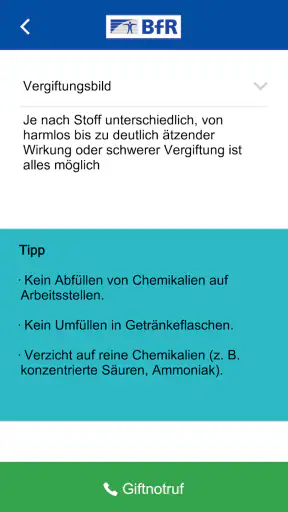 Vergiftungsunfälle bei Kindern screenshot