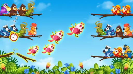 Vogel Sortieren 2: Farbpuzzle screenshot