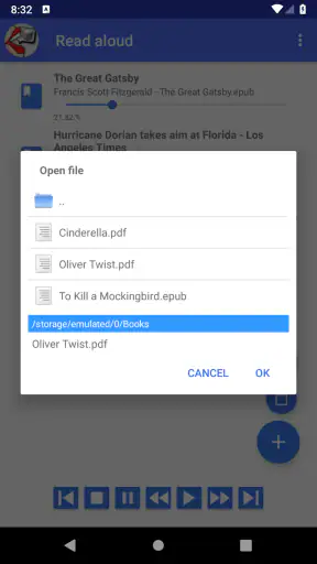 Vorlesen Lassen auf Deutsch screenshot