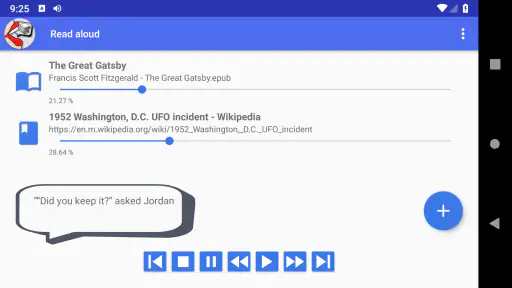 Vorlesen Lassen auf Deutsch screenshot