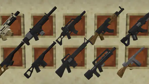 Waffen Mods Minecraft PE 2025 screenshot